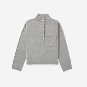 BRAND NEW W/TAGS ReCashmere Button Mockneck